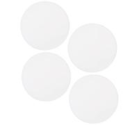 Zerodeko 4 Pezzi Paracolpi per Porta Rotondo in Silicone Bianco, e Semplice | Adesivo, Riduce Urti e Copre Segni, per Armadi e Porte in Vetro, Casa e Affitto