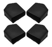 Zerodeko 4 Pezzi Piedini per Scala Pieghevole Quadrati 2x4cm in Gomma Antiscivolo Copri Piedi Protettivi per Uso Domestico e Ufficio, Accessori per Scale Base Stabile e Protezione