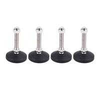 Zerodeko 4 Pezzi Piedini Regolabili in Nylon Antiscivolo e Antishock per Mobili Base a Supporto Metallico per Linea di Produzione e Ambienti Bagnati