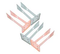 Zerodeko 4 Pezzi Porta Guanti da Cucina in ABS e 4 Scomparti Struttura Cava a Strati Supporta Guanti di Varie Dimensioni e Spessori per Cucina Mobile