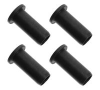 Zerodeko 4 Pezzi Protezione Socket per Blocco Remi Kayak in Nailon Nero | Anelli Filettati Multipli, Montaggio Facile, per Canoe e Tender da Diporto, Scorrimento Silenzioso