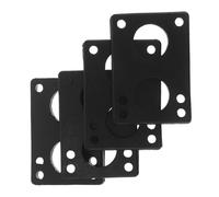 Zerodeko 4 Pezzi Riser Pad per Skateboard Skateboard Truck Spacers 6mm Gomma Nera Riduzione Rumore e Vibrazioni e Cruiser