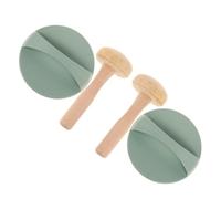 Zerodeko 4 Pezzi Set Rullo e Mazzuolo in Legno e Plastica | Distribuzione Uniforme Dell’inchiostro, Impugnatura Comoda, per Blocchi di Linoleum e Xilografia, Laboratorio Artistico