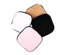 Zerodeko 4 Pezzi Spugnette Detergenti Viso in Microfibra Quadrate per Pulizia Quotidiana Rimozione Olio Superfluo e Make Up Delicato Accessorio Cosmetico