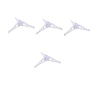 Zerodeko 4 Pezzi Supporto per Albero di Natale Supporti per Alberi Finti Supporti per Alberi di Natale Porta Albero di Natale Domestico Luce di Natale Gonfiabile Plastica Bianca