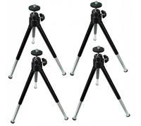 Zerodeko 4 Pezzi Treppiede Mini Telescopico per Cellulare e Fotocamera in Alluminio e Plastica, Supporto Stabile per Uso Personale e Professionale in Fotografia da Tavolo