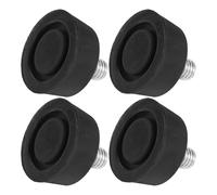 Zerodeko 4 Piedini in Gomma Regolabili M10 per Mobili e Armadi, Cuscinetti Antivibranti Antiscivolo per Sedie e Macchinari, Supporti Livellatori con Vite per Protezione Pavimenti in Legno