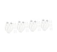 Zerodeko 4 Set Bottiglia di Caramelle Lampadina Christmas Tree Xmas Tree Caramella Dura Caramelle Gommose Contenitori Contenitore per Caramelle per Feste Barattolo di Caramelle 8 Pezzi*4