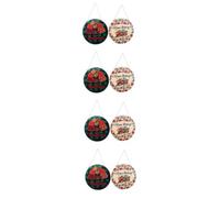 Zerodeko 4 Set Numero Civico del Ringraziamento Rintocco All'aperto Decorazioni Manifesti Decorazione Autunnale Casa Ciondolo Tavola di Legno Ciondolo di Ringraziamento Colorful 2 Pezzi * 4