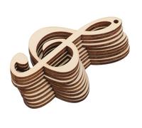Zerodeko 40 Pezzi di Decorazioni in Legno a Forma di Nota Musicale, Leggere e Facili da Appendere, per Attività Familiari e Atmosfere Festive come Natale e Pasqua