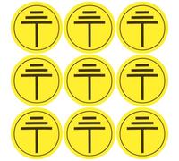 Zerodeko 400 Pezzi Adesivo di Avvertenza Elettrica Giallo, Piccolo | Carta, per Ambienti a Rischio e Stazioni di Ricarica, Applicazione Facile su Cavi Esposti