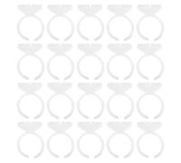 Zerodeko 400pezzi Anelli per Colla in Plastica per Tatuaggi Pigmenti per Extension Ciglia Anelli Porta Colla per Trucco Palette per Forniture di Bellezza