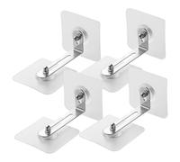 Zerodeko 4pezzi Ancoraggio Muro per Mobili senza Foratura Kit di Sicurezza per Ragazzo Ragazza Ragazza Realizzato in Acciaio Inossidabile e Materiale Acrilico Adatto per Cassettiere Libreri