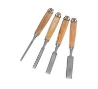 Zerodeko 4pezzi Scalpello Per Legno Scalpello Sgorbia Punta Piatta Set Di Scalpelli Per Intaglio Del Legno Utensili Per Intaglio Del Con Custodia in Ghisa e Manici in Ergonomici