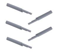 Zerodeko 5 Pezzi Cerniere per Ante di Mobili con Chiusura Ammortizzata Grigie, Ammortizzatori per Porta Dell'armadio Touch Invisibile, Compatibili per Cassetti e Armadi in Abs Resistente