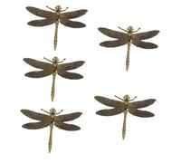 Zerodeko 5 Pezzi Ornamenti Libellula Decorazione Della Casa Giocattoli Antichi In Rame Falso Libellula Fortuna Gregario Bronzo Libellula Figurine Libellula Decorazione Del Partito