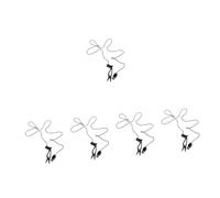 Zerodeko 5 Pezzi Strumento clicker clic sullo schermo clicker automatico dello schermo del telefono clic di presentazione clicker dello schermo per la radio clic con le dita plastica Nero