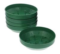 Zerodeko 5 Pezzi Vassoi di Schiuma Floreale Rotondi Porta-Fango per Fiori in Plastica Riutilizzabile Forniture per Composizioni Floreali per Matrimoni e Feste