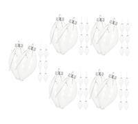 Zerodeko 5 Set Bottiglia di Caramelle Lampadina Christmas Tree Xmas Tree Palline di per Uso Alimentare ups Contenitori Bottiglie di Caramelle A Bulbo Barattolo di Caramelle 8 Pezzi*5
