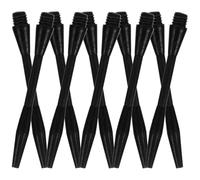Zerodeko 50 Pezzi Asta da Freccette in Nylon Nero 2ba Media per Giocatori | Compatibile Punte e Alette, Sostituzione Rapida, Migliora Stabilità del Lancio, per Viaggio e Leghe