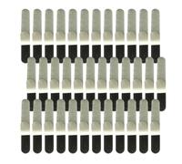 Zerodeko 50 Pezzi Cuscinetti Assorbenti per Sudore Monousi, Absorbent Sweatband per Cappello, Non Tessuto Nero, Facili da Applicare e Rimuovere, per Cappello e Colletto