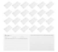 Zerodeko 50 Pezzi Schede di Ricette Vuote in Carta Kraft Cartoncino Spesso per Annotazioni di Cucina e Preparazione Pasti per Condivisione Ricette e Organizzazione Ingredienti