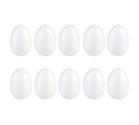 Zerodeko 50 Uova di Polistirolo Bianche da 7cm per Pasqua, Schiuma | Progetti Diy e Decorazioni Pasquali, Sagoma a Uovo, Struttura Robusta, per Ragazzo Ragazza e Adulti Creativi