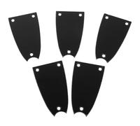 Zerodeko 5pezzi Copertura Truss Rod per Chitarra in Metallo Nera Forma a Campana con Viti Incluse per Protezione del Manico della Chitarra Elettrica e Basso Accessori di Manutenzione di Ric