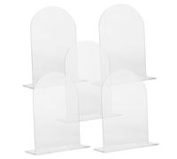 Zerodeko 5pezzi Segnale in Acrilico per Matrimonio Cartello Vuoto in Acrilico Espositore per Segnaletica per Matrimoni in Segnaposto Riutilizzabile