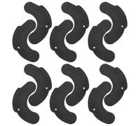 Zerodeko 6 Paia di Cuscinetti in Gomma per Manubri e Bilancieri, Supporti Antiurto Portatili per Sollevamento Pesi, Protezione Pavimento per Palestra e Allenamento Powerlifting