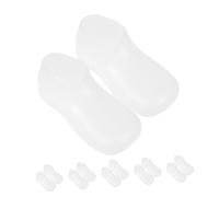 Zerodeko 6 Paia stampo per piedi del modanatura plasmatore pantofola ragazzo piede manichino per foot per calzini da esposizione plastica bianca