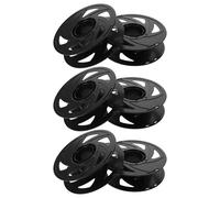 Zerodeko 6 Pezzi Bobine di Filamento Vuote Riutilizzabili per Stampante 3d in Abs Nero Design Antinodi e Flusso D'aria Ottimale per Organizzazione Ordinata