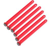 Zerodeko 6 Pezzi Sollevatore per Barattoli Coperchio Magnetico, Utensile per Conserve, Abs e Magnete, Rosso, Anti-scottatura, per Mantenere le Mani Pulite, Accessorio da Cucina