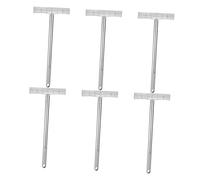 Zerodeko 6 pezzi Supporto Portatile per Cartelli Asta in Acciaio Resistente e Clip Sicura Resistente alle Intemperie per Parate Cerimonie e Manifestazioni Sportive