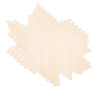 Zerodeko 6 Pezzi Tagliere in Legno Mini Non Rifinito a Forma di Foglia D'acero, Vassoio per Dolci e Torte, Personalizzabile, per Cucina e Decorazione Casa