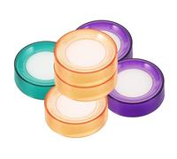 Zerodeko 6 Pezzi Umidificatori per Dita Spugna Morbida, Accessori per Contare Soldi e Documenti, Umidificatore Tazza Spugna Antiscivolo per Ufficio, per Cassieri e Impiegati Colore Casuale