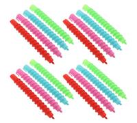 Zerodeko 60 Pezzi Bigodini per Chioma Donna in Plastica Flessibile per Permanente a Freddo, Bigodini Spirale per Boccoli, Set Completo per Chioma Lunghi e Arricciati Colore Casuale