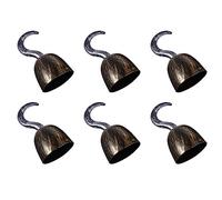 Zerodeko 6Pcs Pirata Ganci Capitano Uncino A Mano Gancio in Plastica Costume Pirata Accessorio per Halloween Festa di Natale Favore Mascherata Vestire Forniture 19 * 9. 5 * 9. 5 Cm