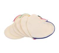 Zerodeko 6pezzi Borsa Cuore in Tela Bianca per Sublimazione Astuccio per Penne con Cerniera Beauty Case Fai da Te per Progetti Natalizi e Organizzazione da Toeletta Colore Casuale