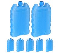 Zerodeko 7 Pezzi Blocco Refrigerante Ricongelabile Blu in PE per Camping | Portatile e Perdite, per Picnic e Navigazione, Sostituto del Ghiaccio per Scatole