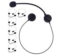 Zerodeko 7 pezzi di microfono finto: microfono a testa finta - accessorio per costume da rock star di Halloween - con cuffia per spettacoli teatrali, concerti K-pop, feste di cosplay