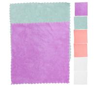 Zerodeko 8 Pezzi Asciugamani per Viso in Coral Fleece, Quadrati Assorbenti e Morbidi, Asciugamani da Bagno Multifunzionali per Uso Quotidiano e Viaggi