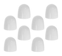Zerodeko 8 Pezzi Copribulloni per Wc Rotondi in Abs, Tappi Decorativi per Bulloni Pavimento, Facili da Installare da Pulire, per Ristrutturazioni Bagno