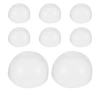 Zerodeko 8 Pezzi Cuffia per Parrucca in Silicone Alta Elasticità per Bambole 22-24 Cm, Copri Chioma Invisibile e Confortevole per Protezione Testa Bjd, Accessorio per Styling e Collezione