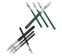 Zerodeko 8 Pezzi Ruling Pen Penna per Disegno Linea Retta Regolabile, Straight Line Drawing Pen, Plastico e Acciaio Inox, /set, per Illustrazione e Progettazione Architettonica
