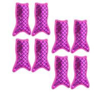 Zerodeko 8 Pezzi Set di Sacchettini per Ghiaccioli Stile Sirena in Poliestere e Gomma Isolamento Termico, per Barbecues in Giardino e Studenti Colore Casuale