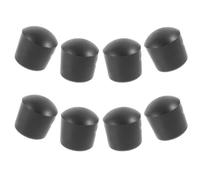 Zerodeko 8 Pezzi Tappi Terminali Nero in Pvc per Calcio Balilla, Coperture Facili da Installare per Aste da 16mm, Accessori per Calcio da Tavolo