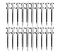 Zerodeko Accessori per Scarpe Aeratore da Prato 20 Pezzi in Metallo Argento per Cura del Prato e Aerazione del Giardino Chiodi Aeratori 5,8cm Pratici