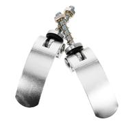 Zerodeko Accoppiatore per Rimorchio Bici in Lega di Alluminio 2 Pezzi Design Pieghevole e Flat, Accessorio Versatile per Ciclisti e Biciclette Argento