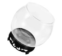 Zerodeko Acquario Rotondo in Plastica Trasparente Base Ciotola per Pesci da Tavolo Decorativo per Giardino Vaso Betta Fish Piccolo Acquario Infrangibile